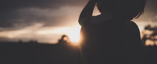 Silhouette of woman