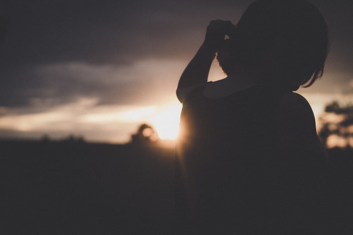 Silhouette of woman