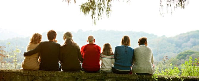 Family gathers following cremation services